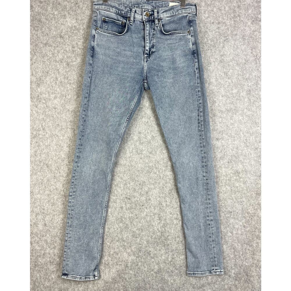 Rag & Bone Jeans Mens 31x32 Fit 1 Skinny Camber Light Wash Mid Rise NWT